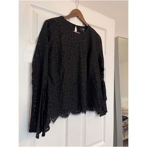Mossimo | Black Lace Blouse